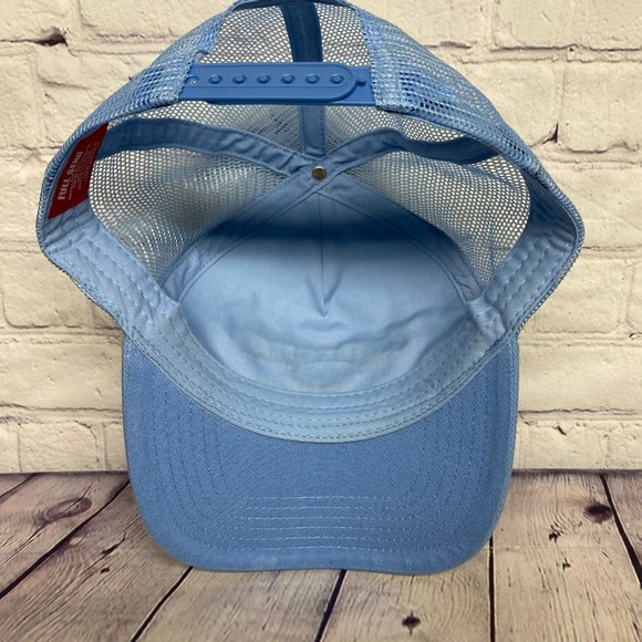 Full Send NELK Boys Hat Cap Snapback Blue Trucker Mesh Embroidered One Size - Picture 7 of 8